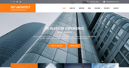architect WordPress theme