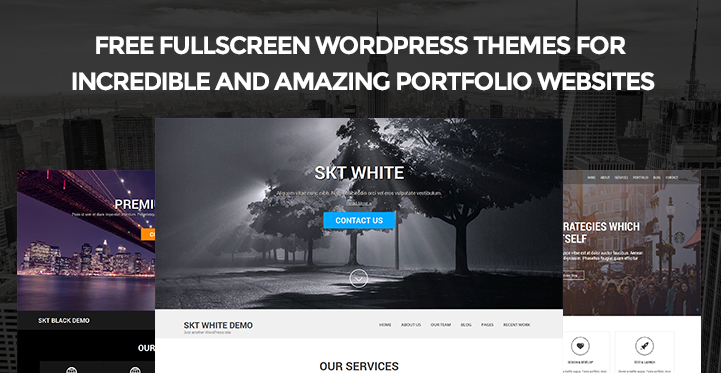 8 Best Free Fullscreen WordPress Themes for Amazing Portfolio Websites