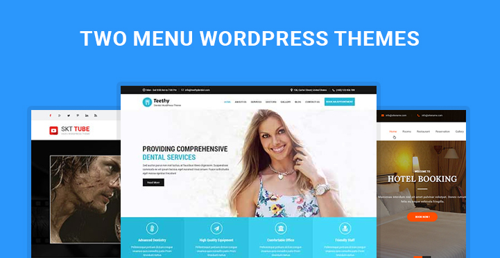 11 Best Two Menu WordPress Themes for Double Menu Websites