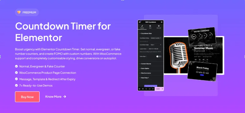Countdown Timer Widget by The Plus Addons for Elementor