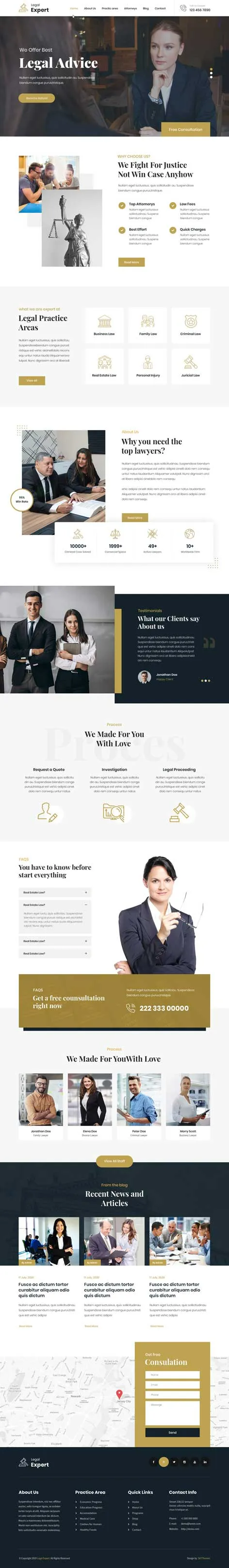 Legal Expert - Legal Firm WordPress Theme
