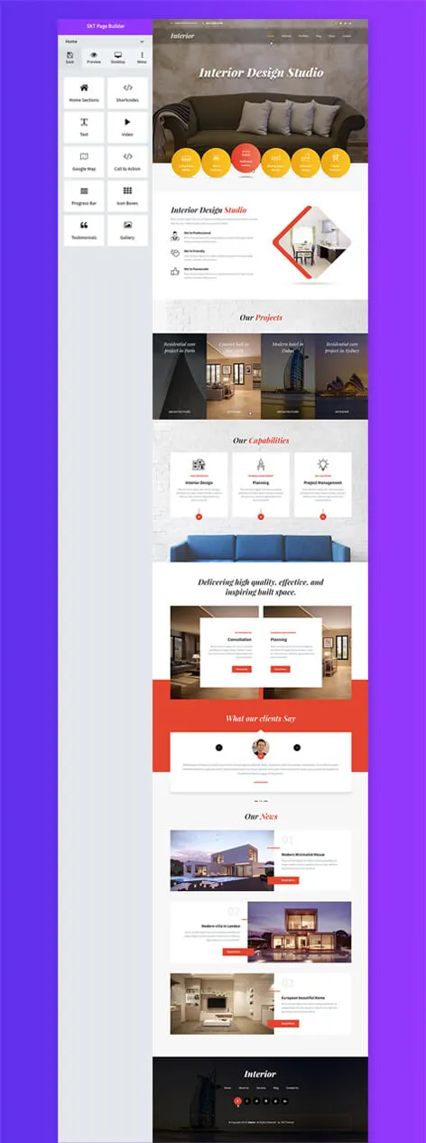 SKT Page Builder - SKT Web Page Builder